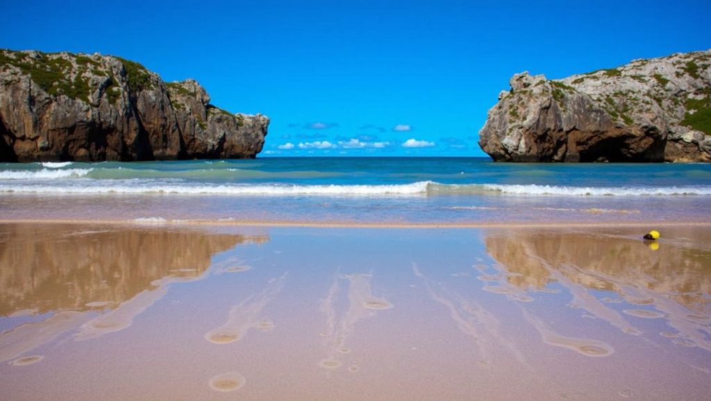 Panorámica de Playa l'escanu, Asturias