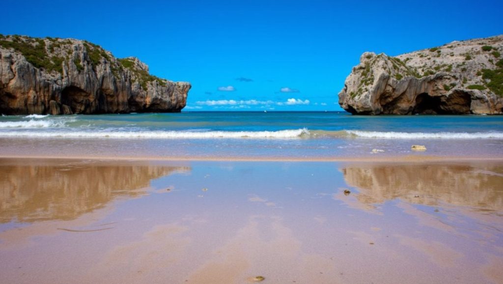 Costa de Playa La Aguilera en Asturias, Asturias