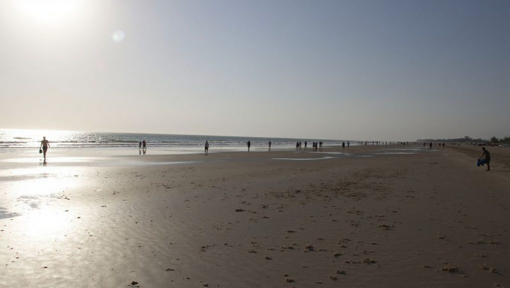 Vista general de Playa La Ballena, Rota