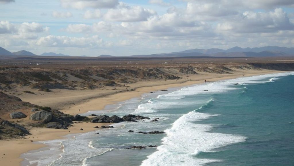 Entorno natural de Playa la Barra en Fuerteventura