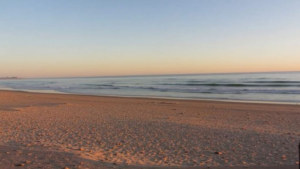 Textura de arena en La Barrosa, Chiclana de la Frontera, Cádiz