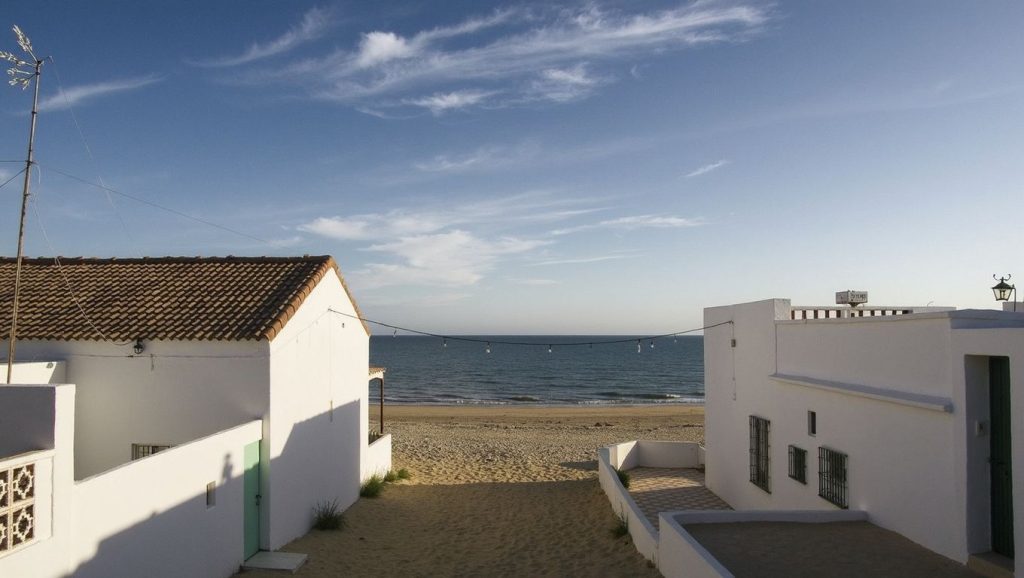 Horizonte desde Playa La Bota, Punta Umbría, Huelva