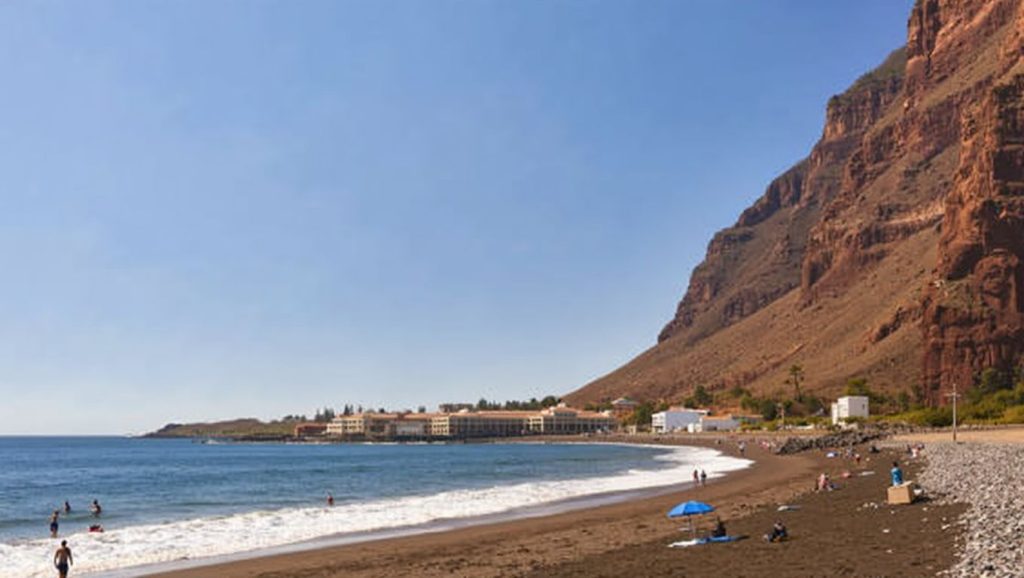Panorámica de Playa La Calera, La Gomera