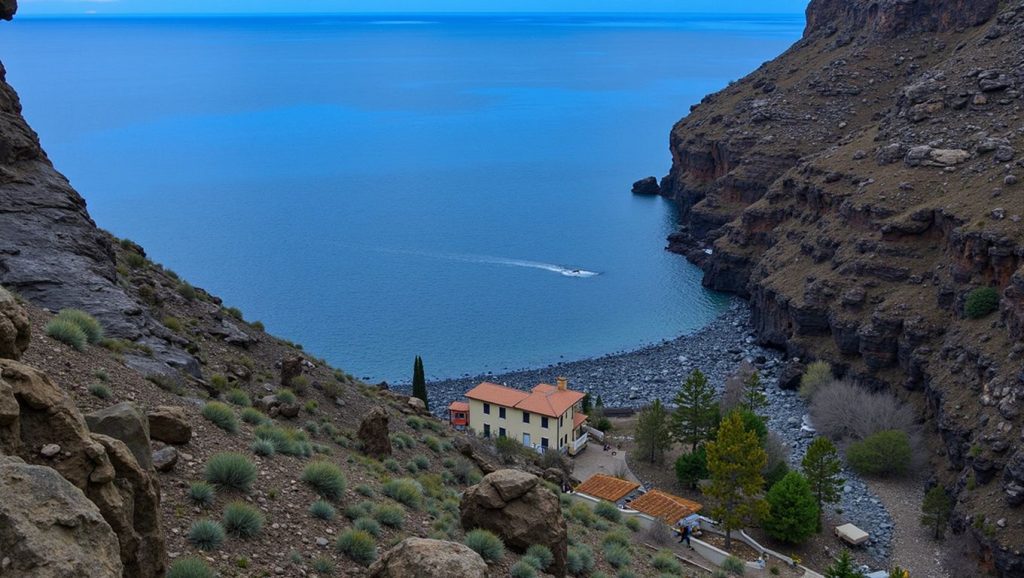 Panorámica de Playa La Cantera, La Gomera
