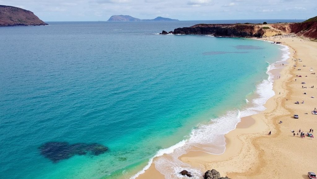 Panorámica de Playa la Concha, Lanzarote