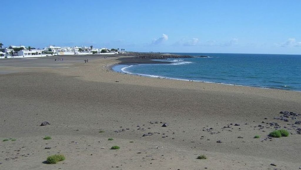 Arena volcánica de Playa la Concha, Arrecife (Lanzarote)