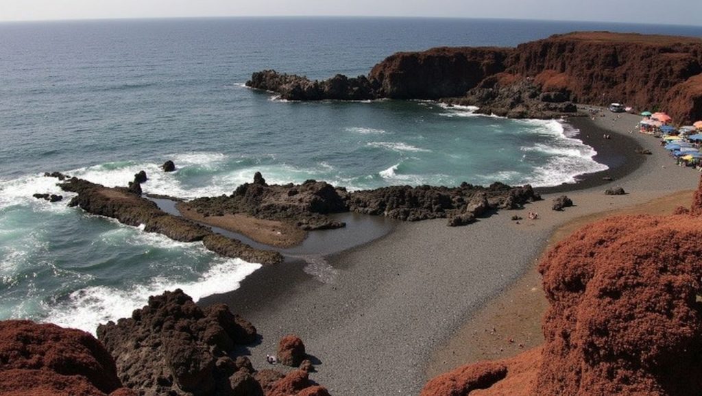 Aguas de Playa la Concha en Arrecife (Lanzarote)
