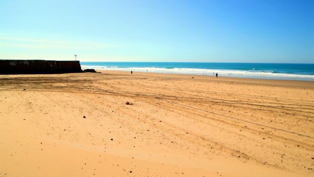 Horizonte desde Playa La Cortadura, San Fernando, Cádiz