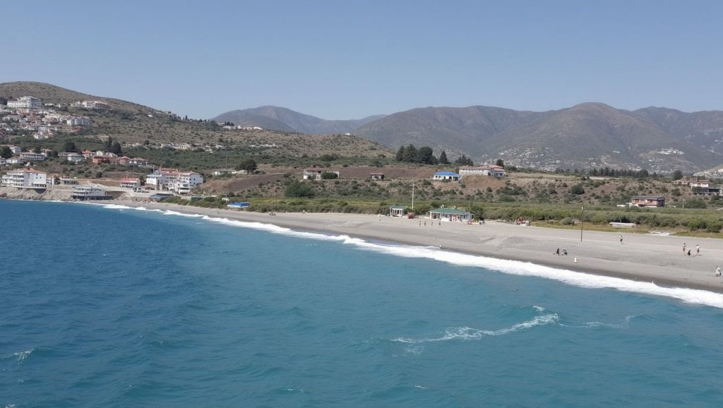 Textura de arena en La Guardia, Salobreña, Granada