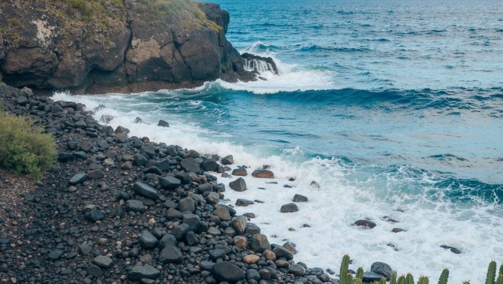 Aguas de Playa la Martina en Mazo (La Palma)