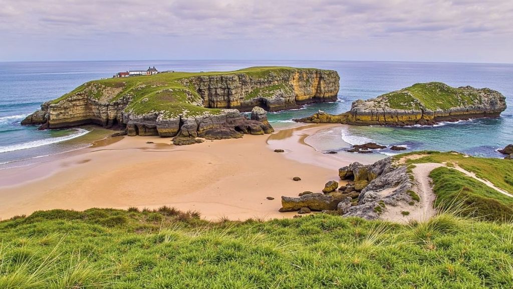 Panorámica de Playa La Nao, Asturias