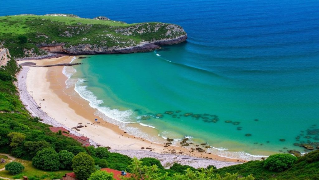 Acantilados y costa de Playa La Nao, Llanes (Asturias)