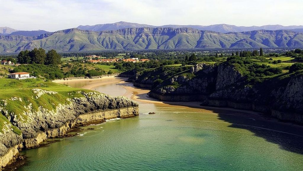 Aguas de Playa La Nao en Llanes (Asturias)