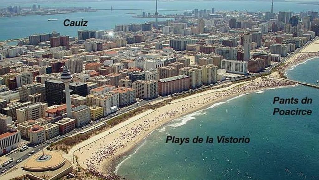 Horizonte desde Playa La Victoria, Cádiz, Cádiz