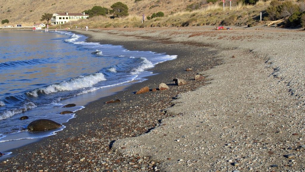 Vista general de Playa Las Cañas, Sorvilán
