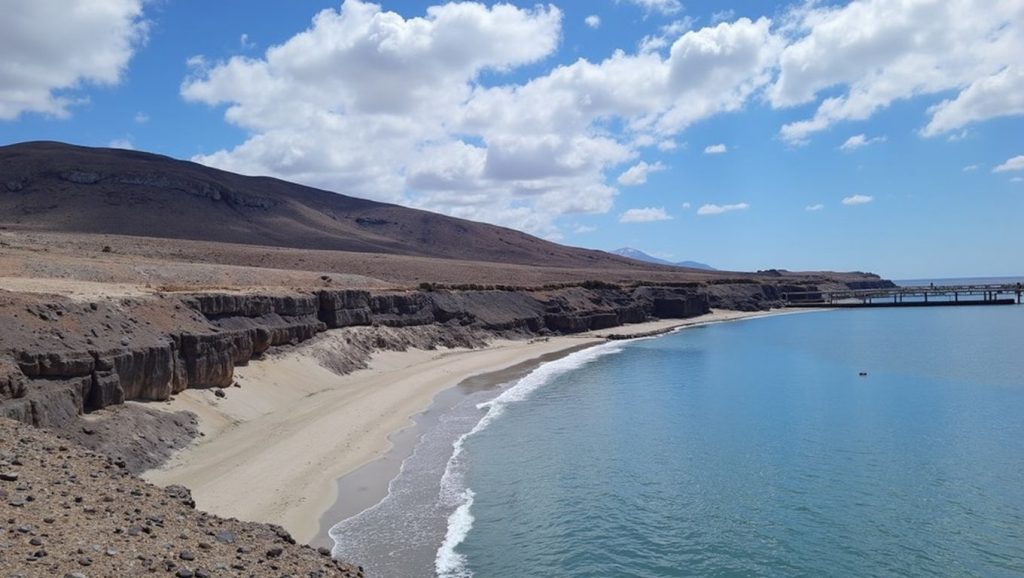 Arena volcánica de Playa Las Coloradas, Pájara (Fuerteventura)