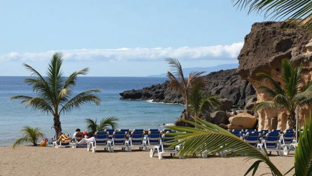 Arena volcánica de Playa Las Galgas, Adeje (Tenerife)