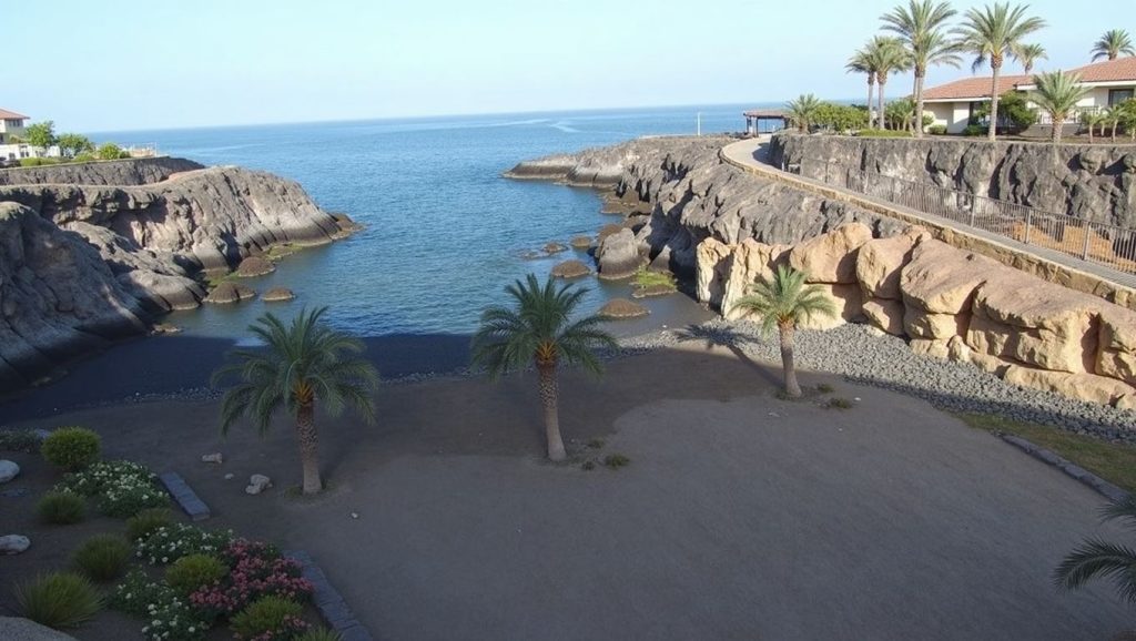 Aguas de Playa Las Galgas en Adeje (Tenerife)