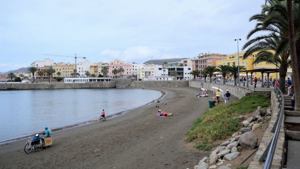 Aguas de Playa las Marañuelas en San Bartolomé de Tirajana (Maspalomas) (Gran Canaria)