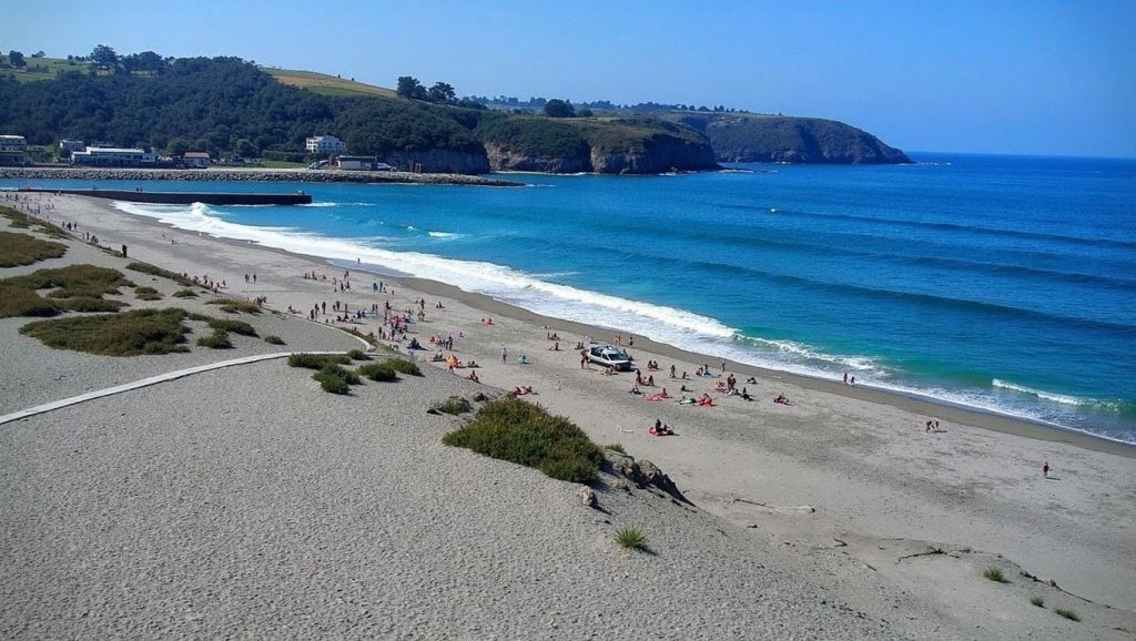 Entorno natural de Playa Las Rubías en Lugo