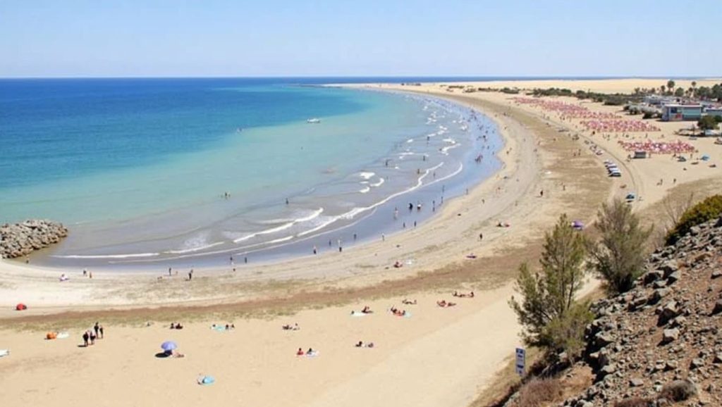 Aguas de Playa Llano de los Militares en San Bartolomé de Tirajana (Maspalomas) (Gran Canaria)
