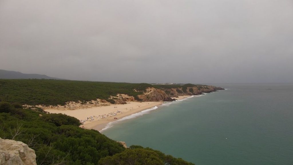Textura de arena en Los Alemanes, Tarifa, Cádiz