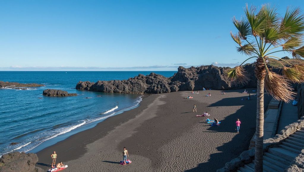 Playa los Cancajos en Santa Cruz de La Palma (La Palma)