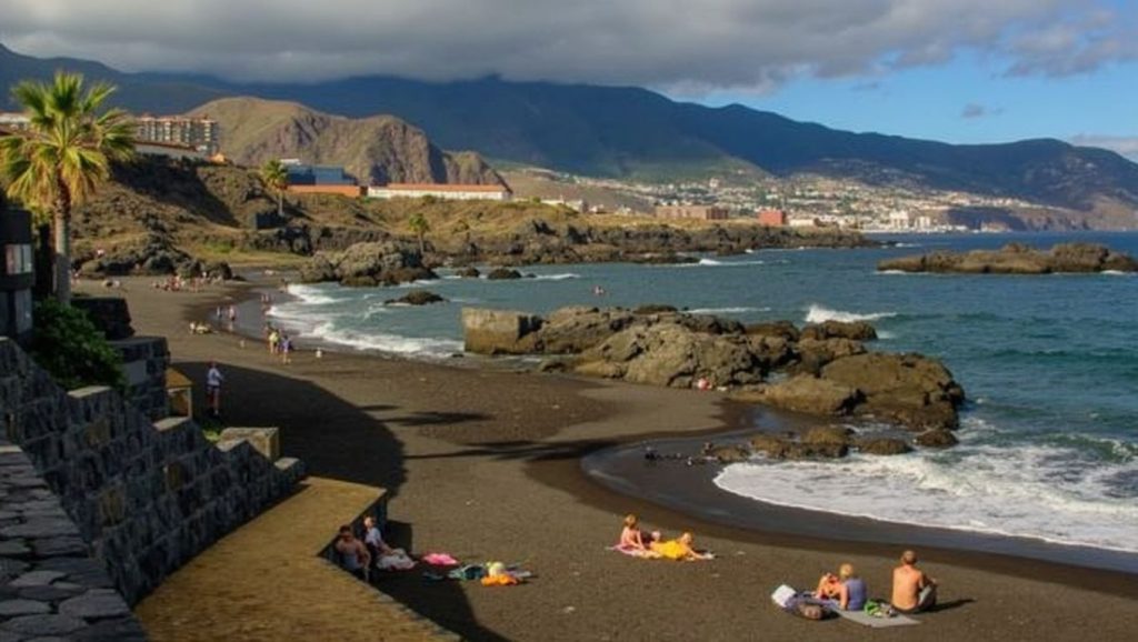 Panorámica de Playa los Cancajos, La Palma