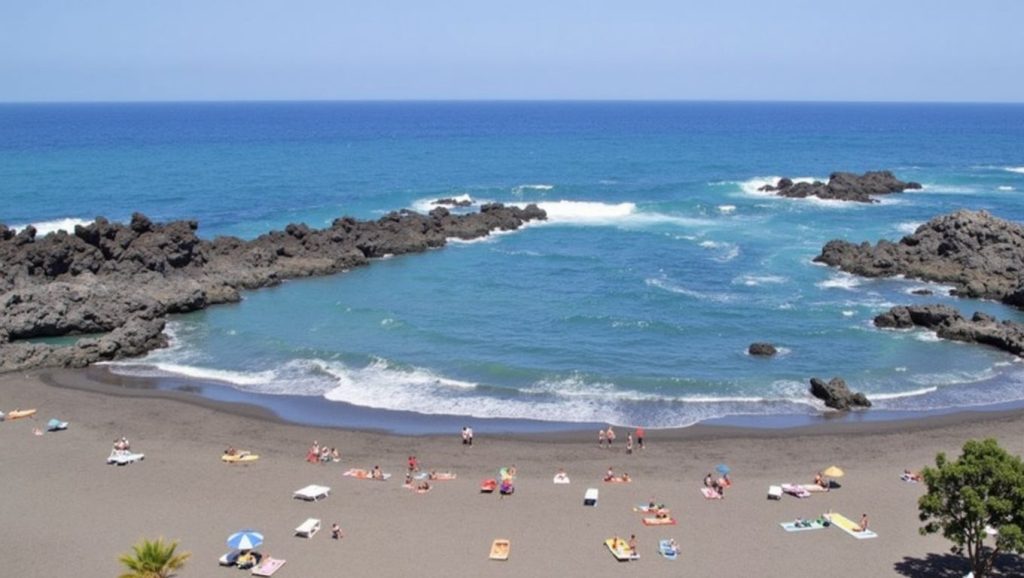 Arena volcánica de Playa los Cancajos, Santa Cruz de La Palma (La Palma)