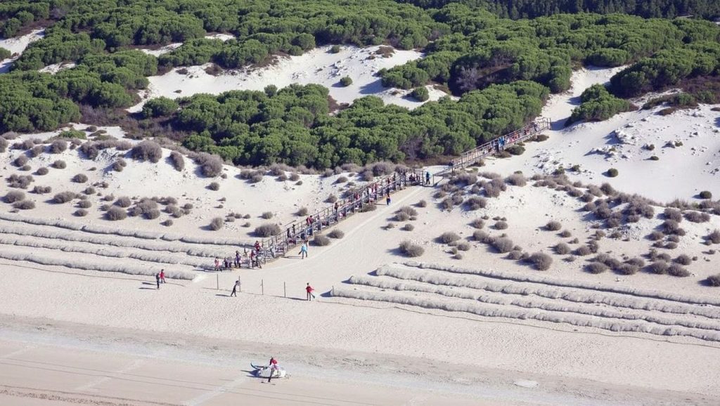 Vista general de Playa Los Enebrales, Punta Umbría
