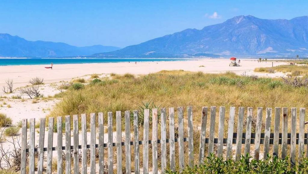 Textura de arena en Los Lances Sur, Tarifa, Cádiz