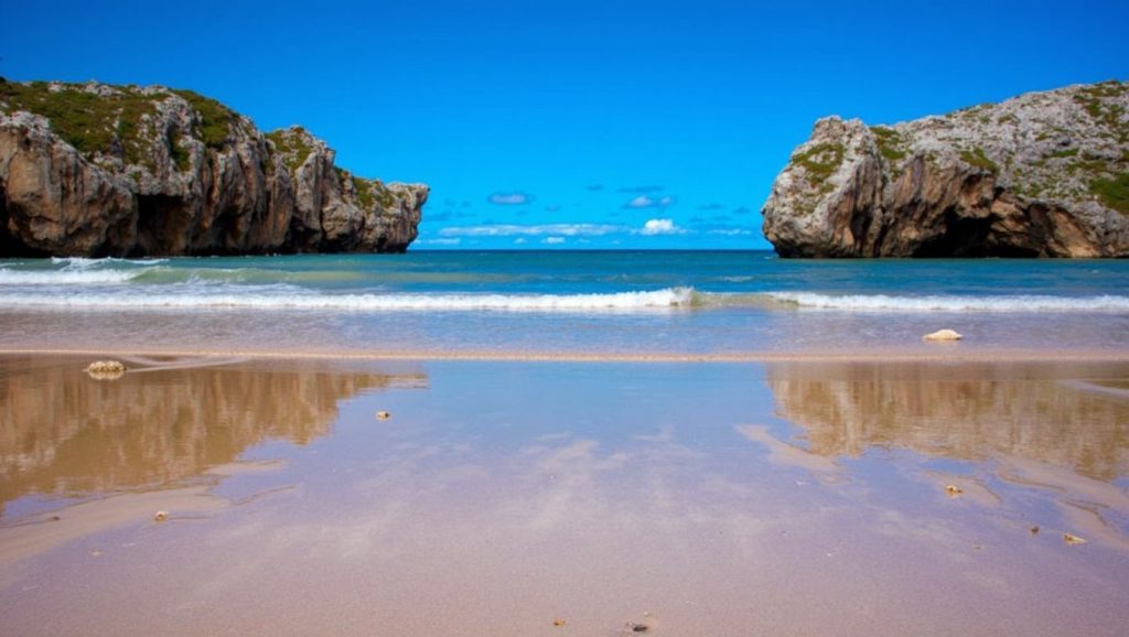 Aguas de Playa Los Negros en Asturias (Asturias)