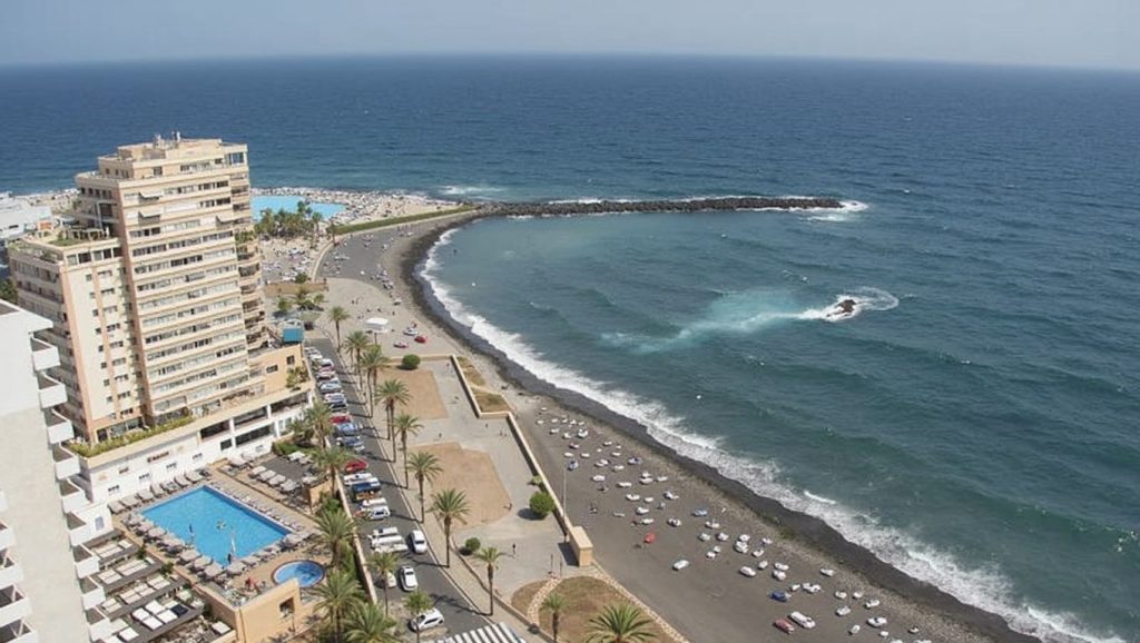 Entorno natural de Playa Martiánez en Tenerife
