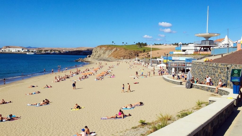 Playa Meloneras en San Bartolomé de Tirajana (Maspalomas) (Gran Canaria)