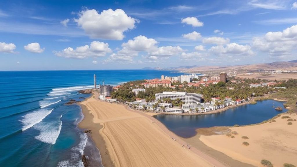 Panorámica de Playa Meloneras, Gran Canaria