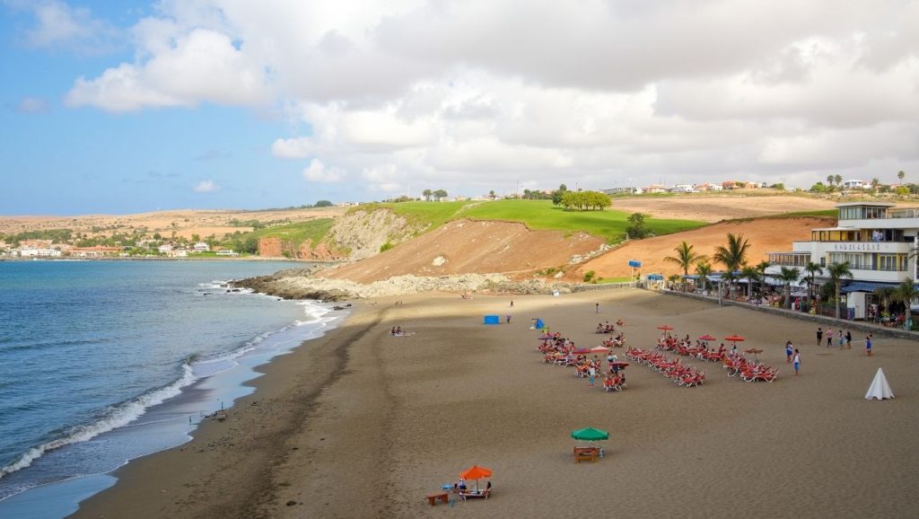 Arena volcánica de Playa Meloneras, San Bartolomé de Tirajana (Maspalomas) (Gran Canaria)