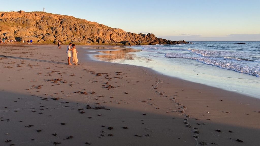 Costa natural de Playa Mujeres en Yaiza, Lanzarote