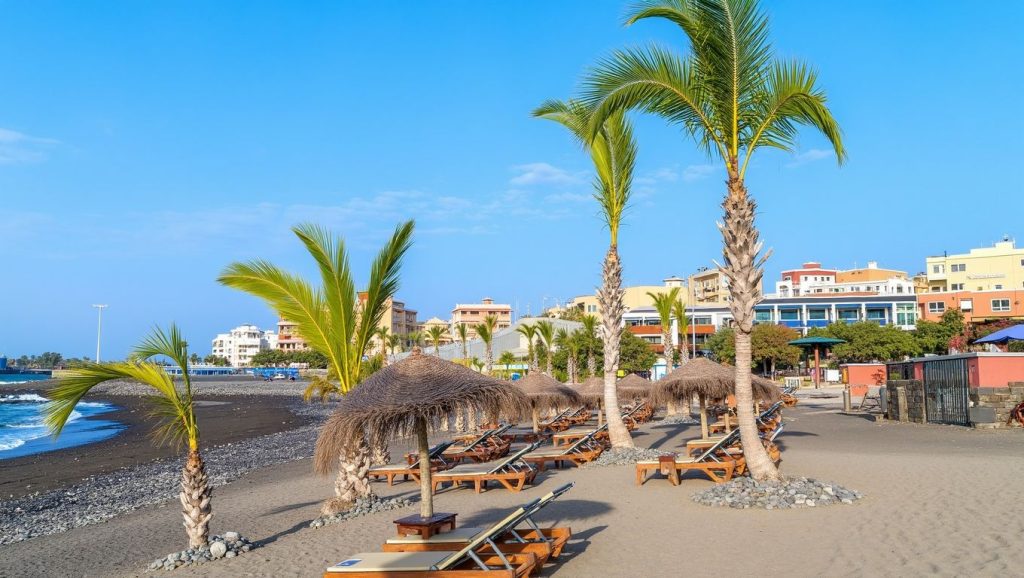 Panorámica de Playa Neptuno, Tenerife