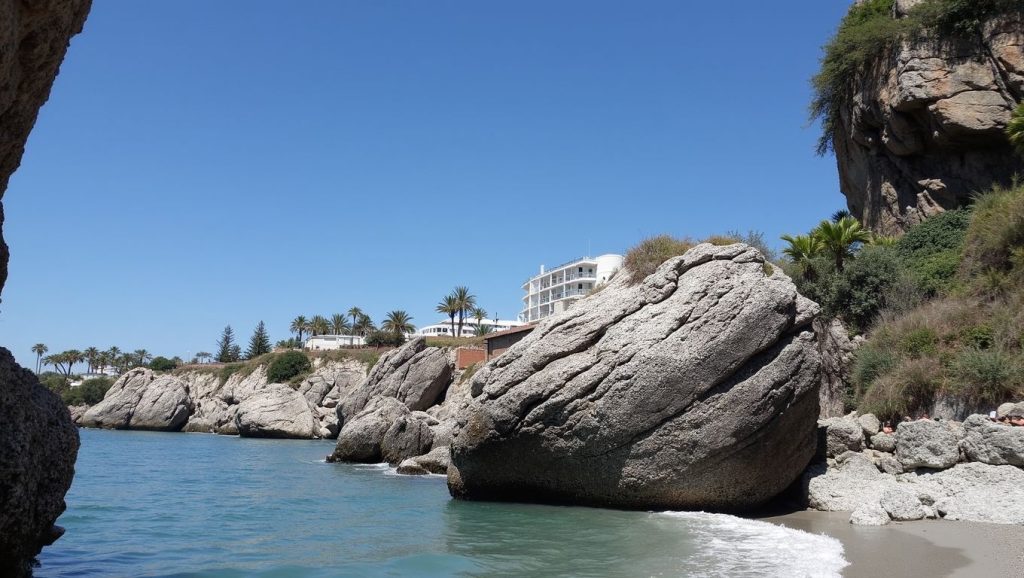 Playa de Playa Nudista de El Chorrillo, Playa Nudista de El Chorrillo, costa de Málaga