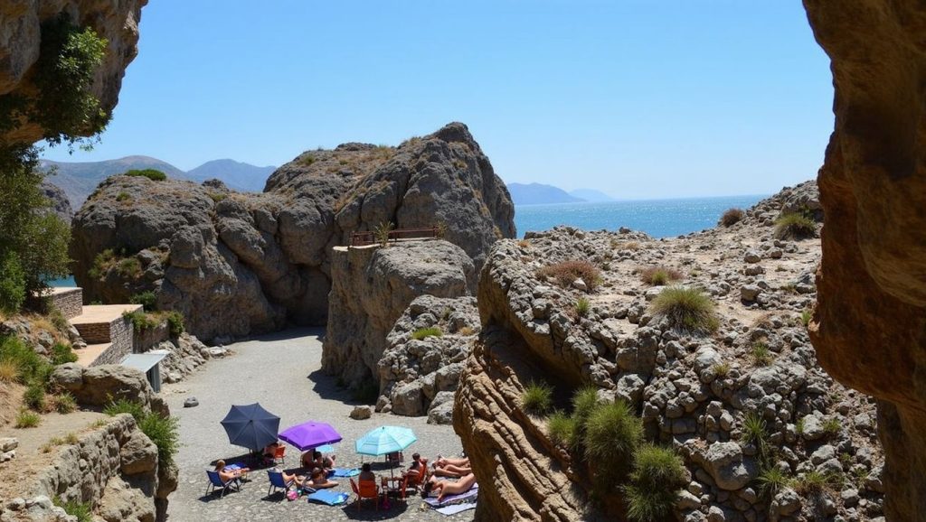 Vista general de Playa Nudista de El Chorrillo, Playa Nudista de El Chorrillo