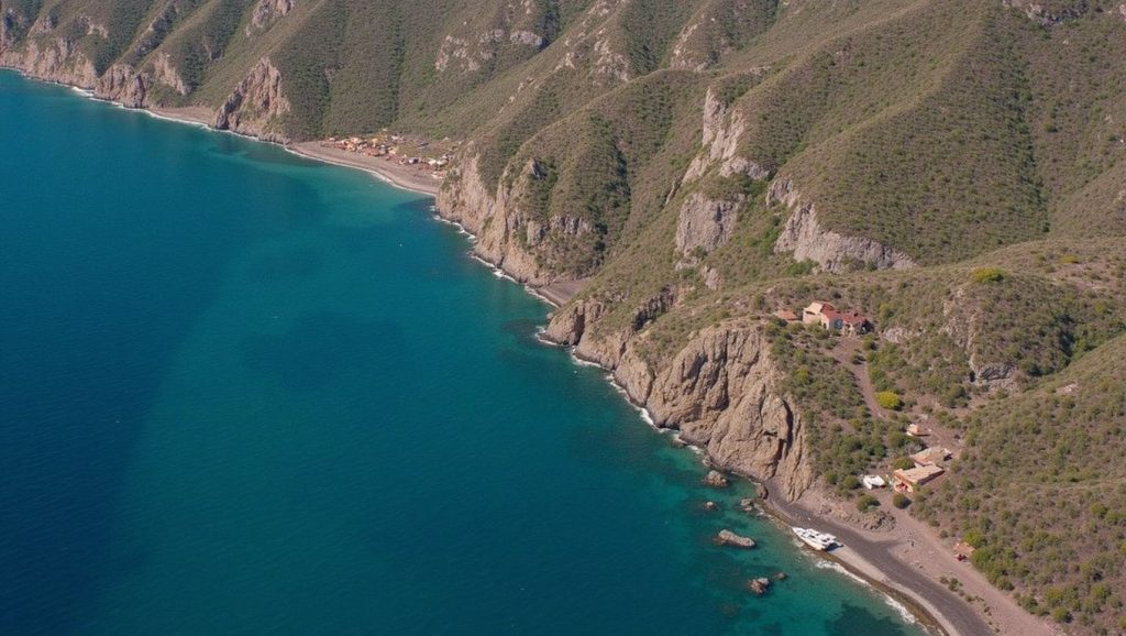 Agua y arena en Playa Nudista El Sombrerico, Mojácar