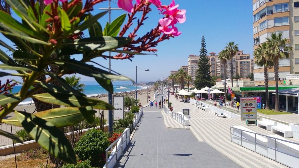 Arena fina en Para Campers de Torrox Costa, Torrox, Málaga