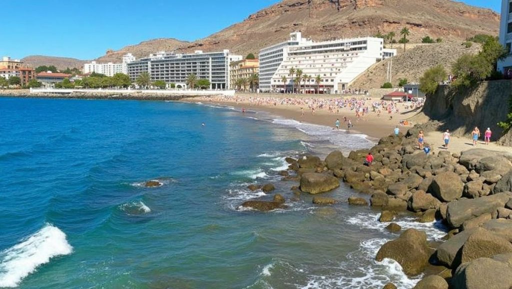 Panorámica de Playa Patalavaca, Gran Canaria
