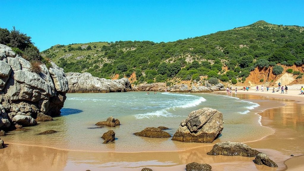 Panorámica de Playa Portizuelu, Asturias