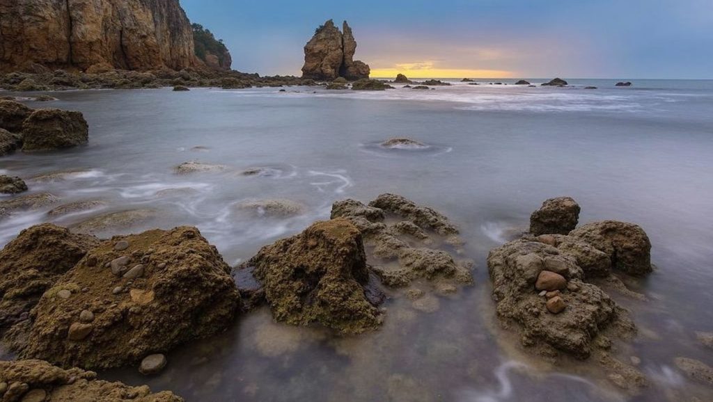 Entorno natural de Playa Portizuelu en Asturias