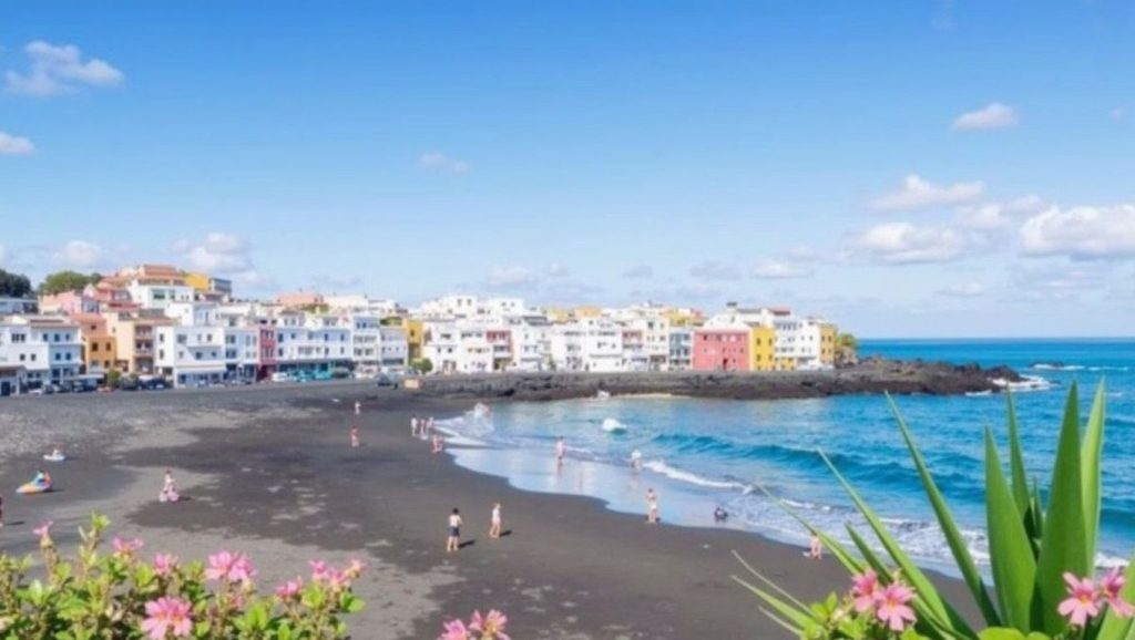 Panorámica de Playa Punta Brava, Tenerife