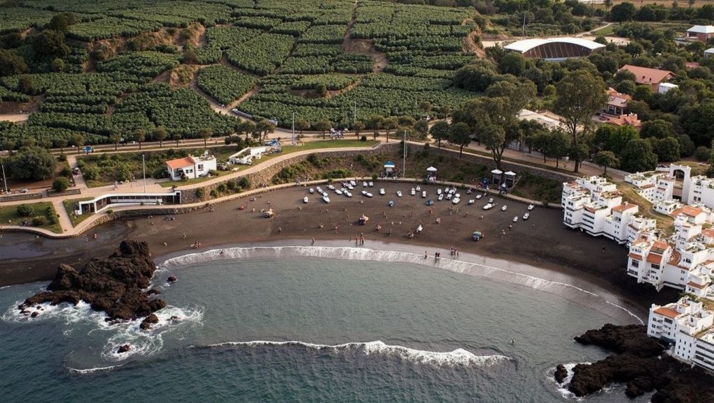 Arena volcánica de Playa Punta Brava, Puerto de la Cruz (Tenerife)