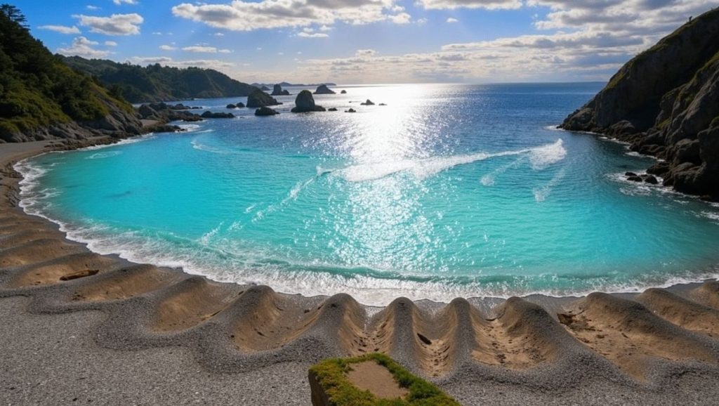 Acantilados y costa de Playa Río Cabo, Cudillero (Asturias)