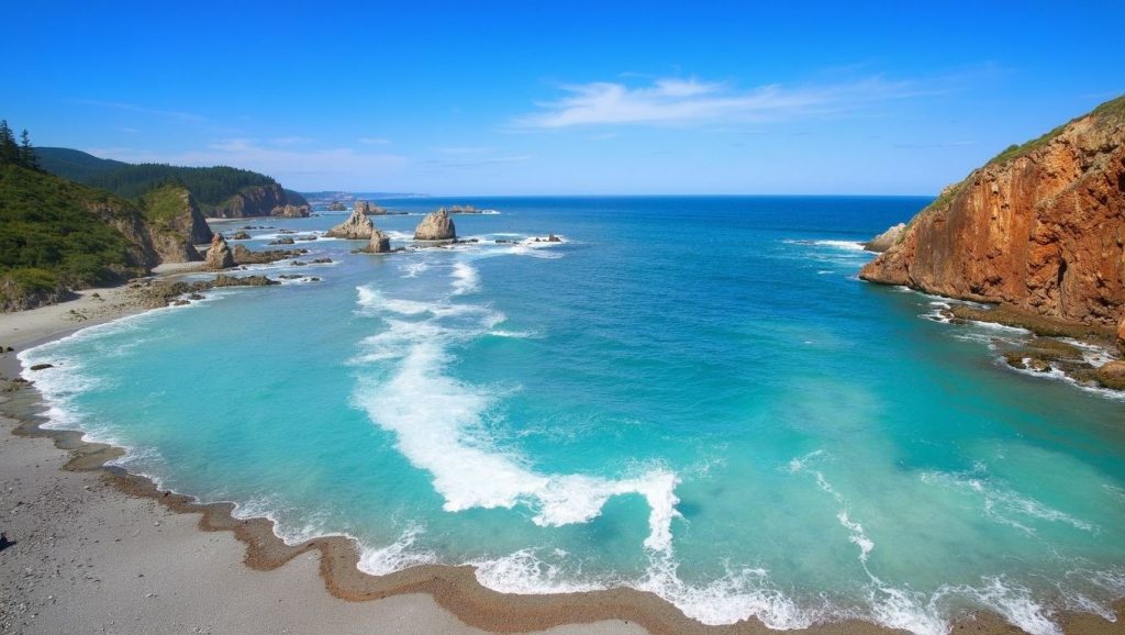 Arena de Playa Río Cabo, Cudillero (Asturias)
