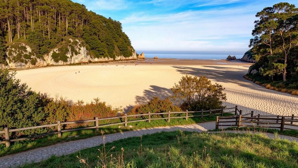 Entorno natural de Playa Riba Pachón en Asturias